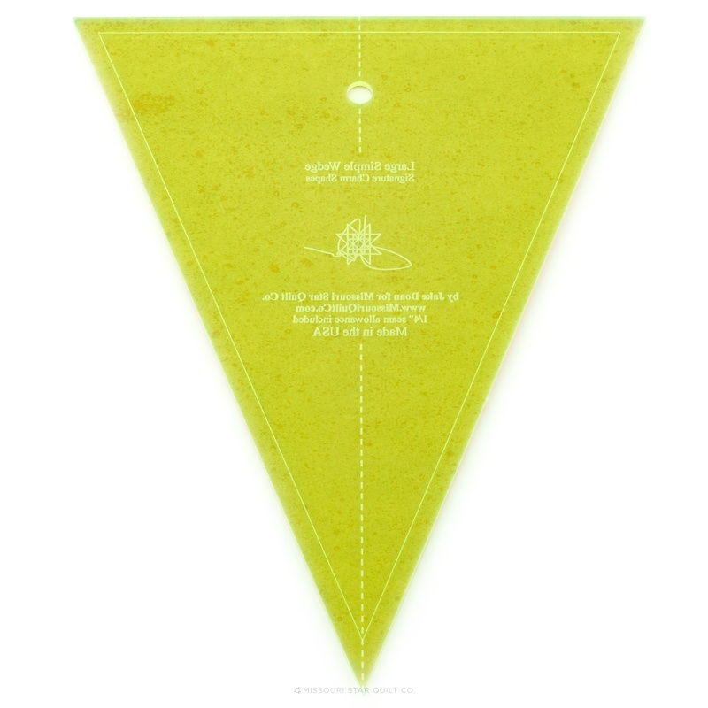 Large Simple Wedge Template for 10