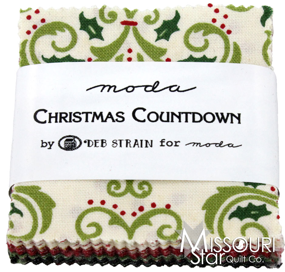 Christmas Countdown Mini Charm Pack Deb Strain Moda Fabrics