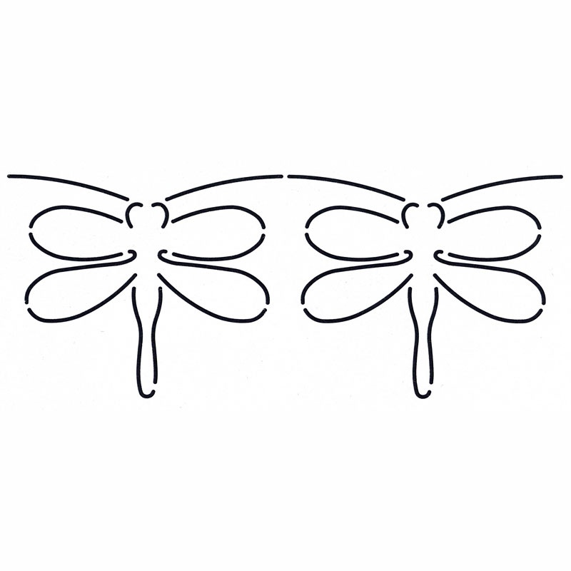 Quilt Stencil Dragonfly Border - Quilting Creations