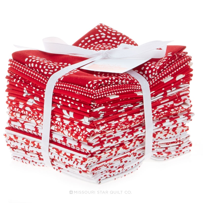 Red & White Fat Quarter Bundle Michael Miller Fabrics Michael