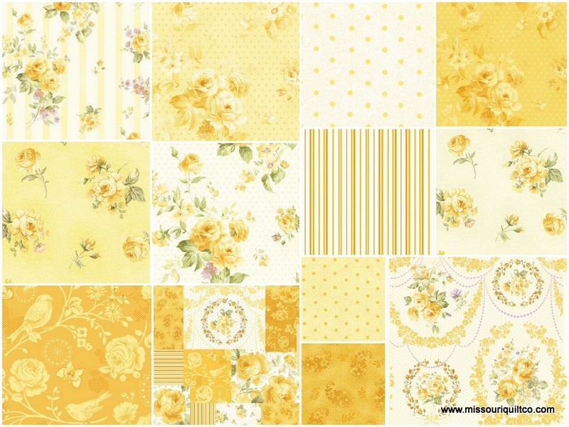 Zoey Lemon Chiffon 10quot; Squares Eleanor Burns Benartex Zoey Lemon Chiffon 10quot; Squares Eleanor Burns Benartex