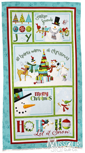 Ho Ho Ho Let It Snow - Ho Ho Ho Aqua Panel