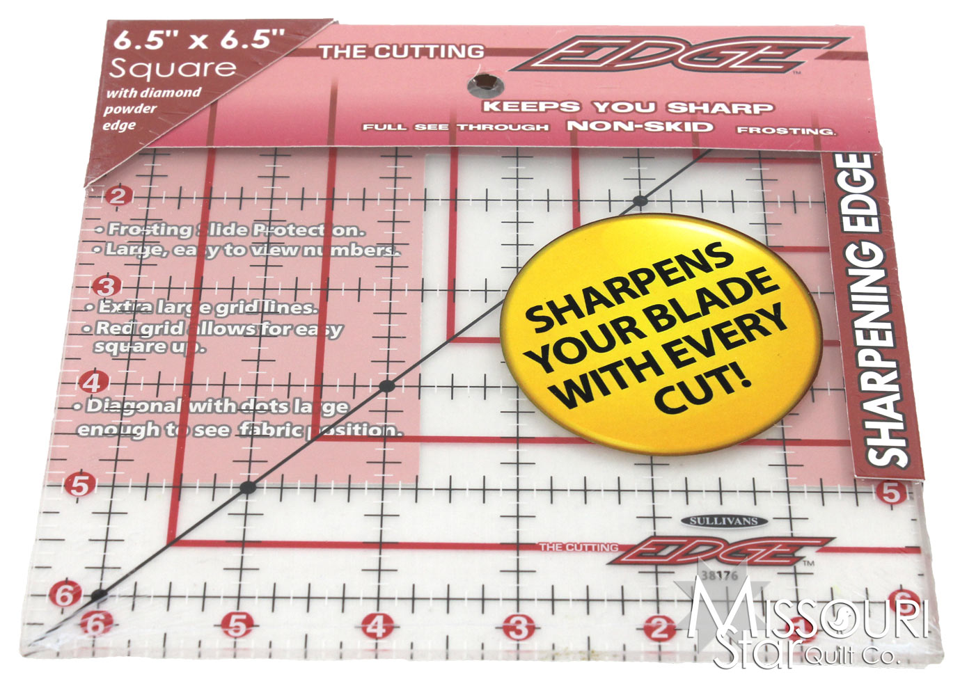 Cutting Edge Sharpening Edge Ruler - 6.5in Square - Sullivans