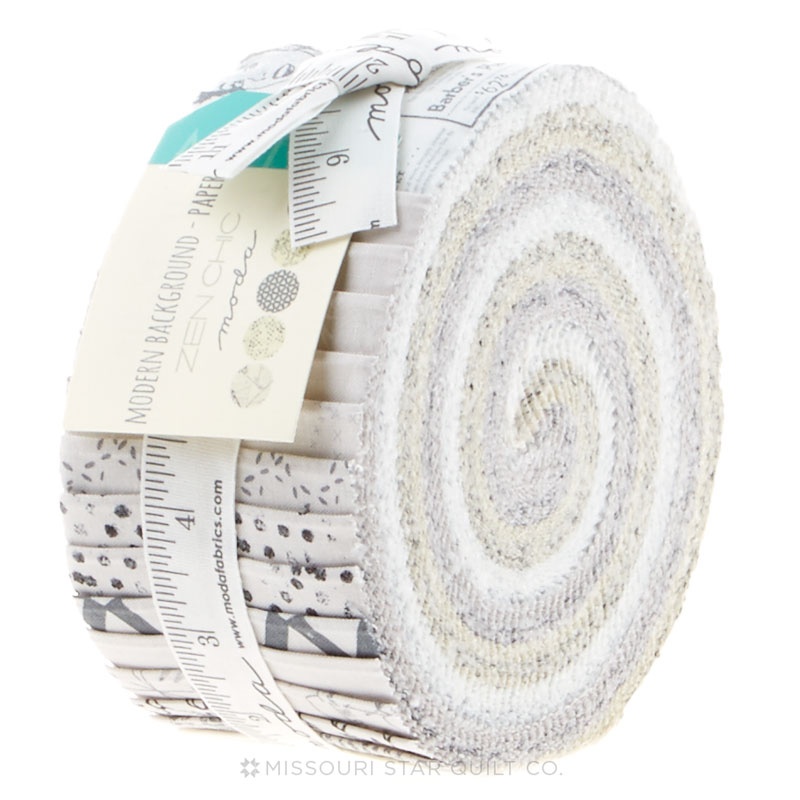 Modern Background Paper Jelly Roll Zen Chic Moda Fabrics — Missouri