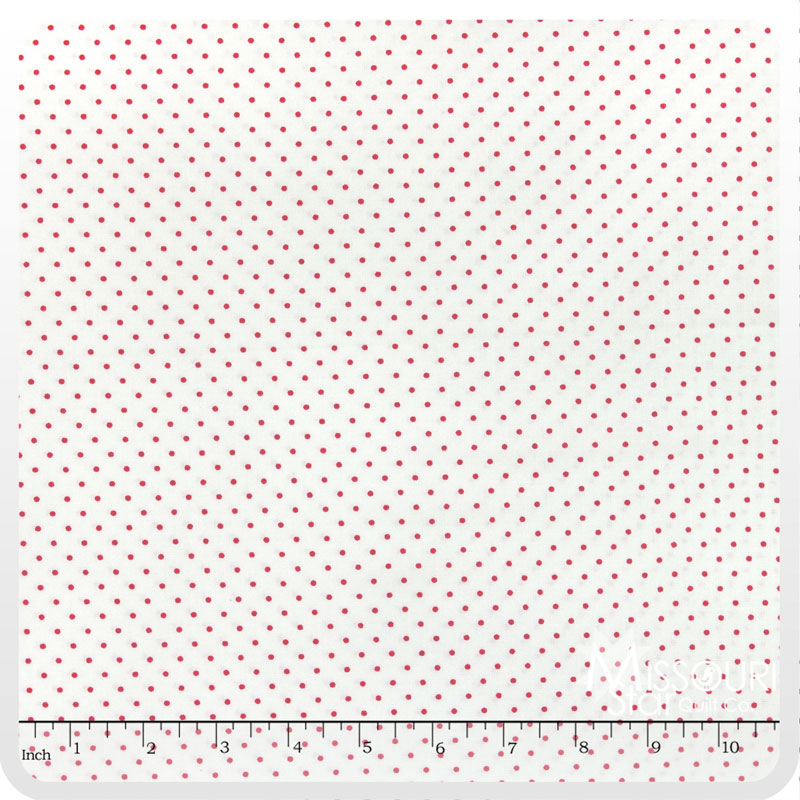 Moda Essential Dots - White Peony Yardage - Moda Fabrics - Moda Fabrics ...