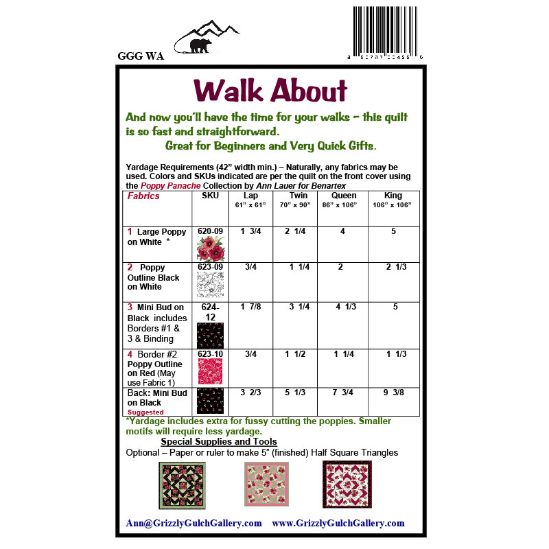 Template Printable Free Printable Walk About Quilt Pattern