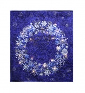 Stonehenge Blue Wreath Starry Night 2 Wall Hanging Kit with Lights