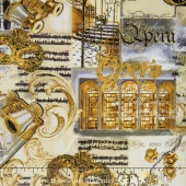 Night at the Opera - Opera Night Gold Metallic Yardage