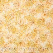 Shades of the Season 9 - Leaves Autumn Metallic Yardage