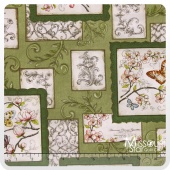 Papillon - Block Green Yardage