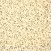 Wrapped in Joy - Tiny Christmas Items Cream Green Yardage