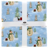 Woodland Noel Flannel 10" Squares