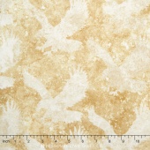 Stonehenge Stars and Stripes - Tonal Eagles Tan Yardage