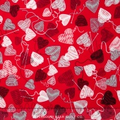 Wool Ewe Be Mine - Love Knit Red Yardage