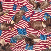 Stonehenge Land of the Free - Flags and Eagles Yardage