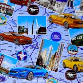 Ford Mustang - Road Map Yardage