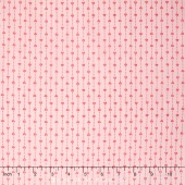 Basically Hugs - Dot Hearts Pink Yardage