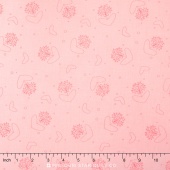 Basically Hugs - Allover Hearts Pink Yardage