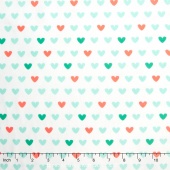 Jungly - Hearts White Yardage