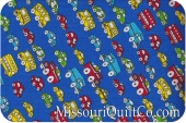 Tiny Automobiles - Royal from Timeless Treasures Fabrics SKU# MINI-C7939
